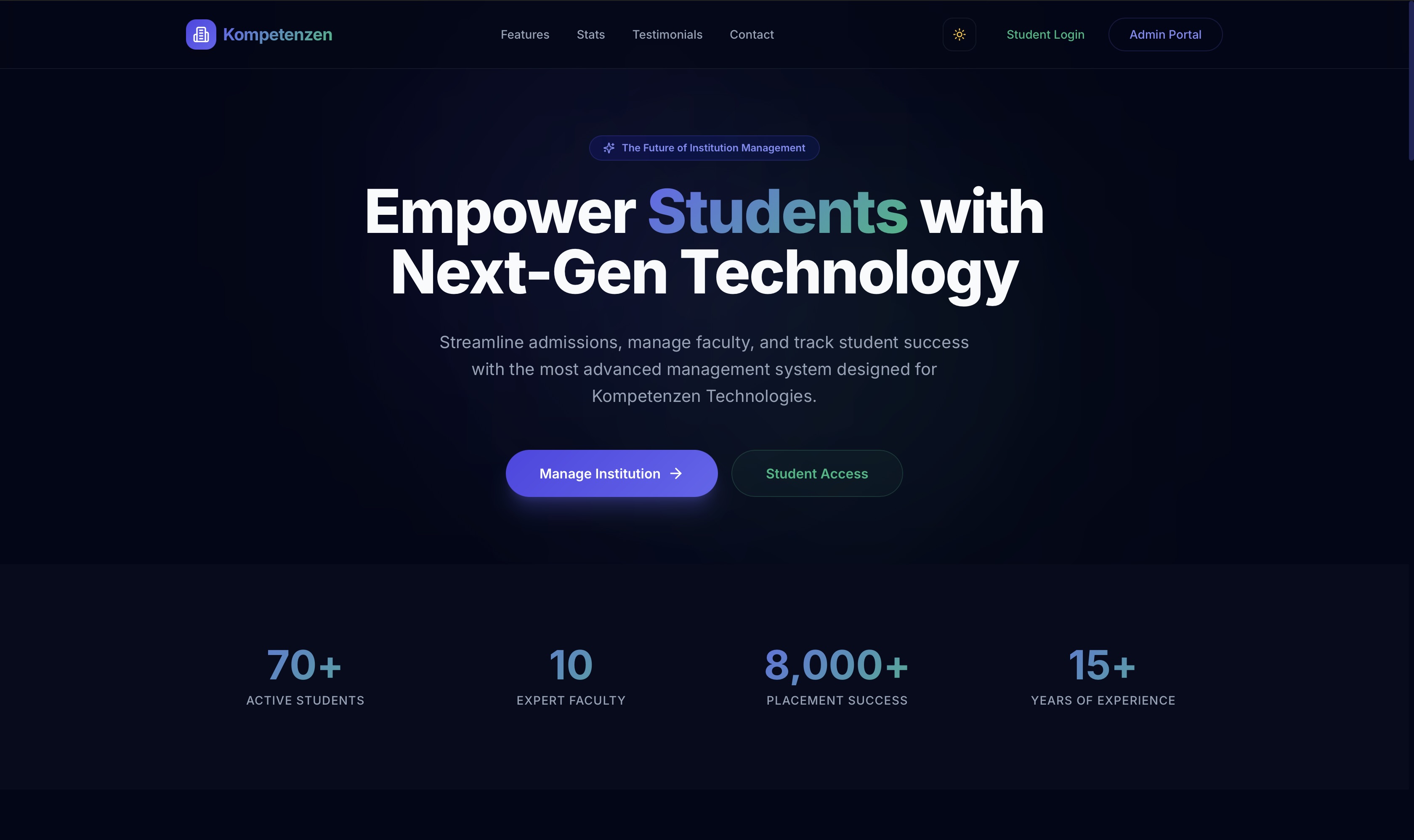 Kompetenzen Web App Preview