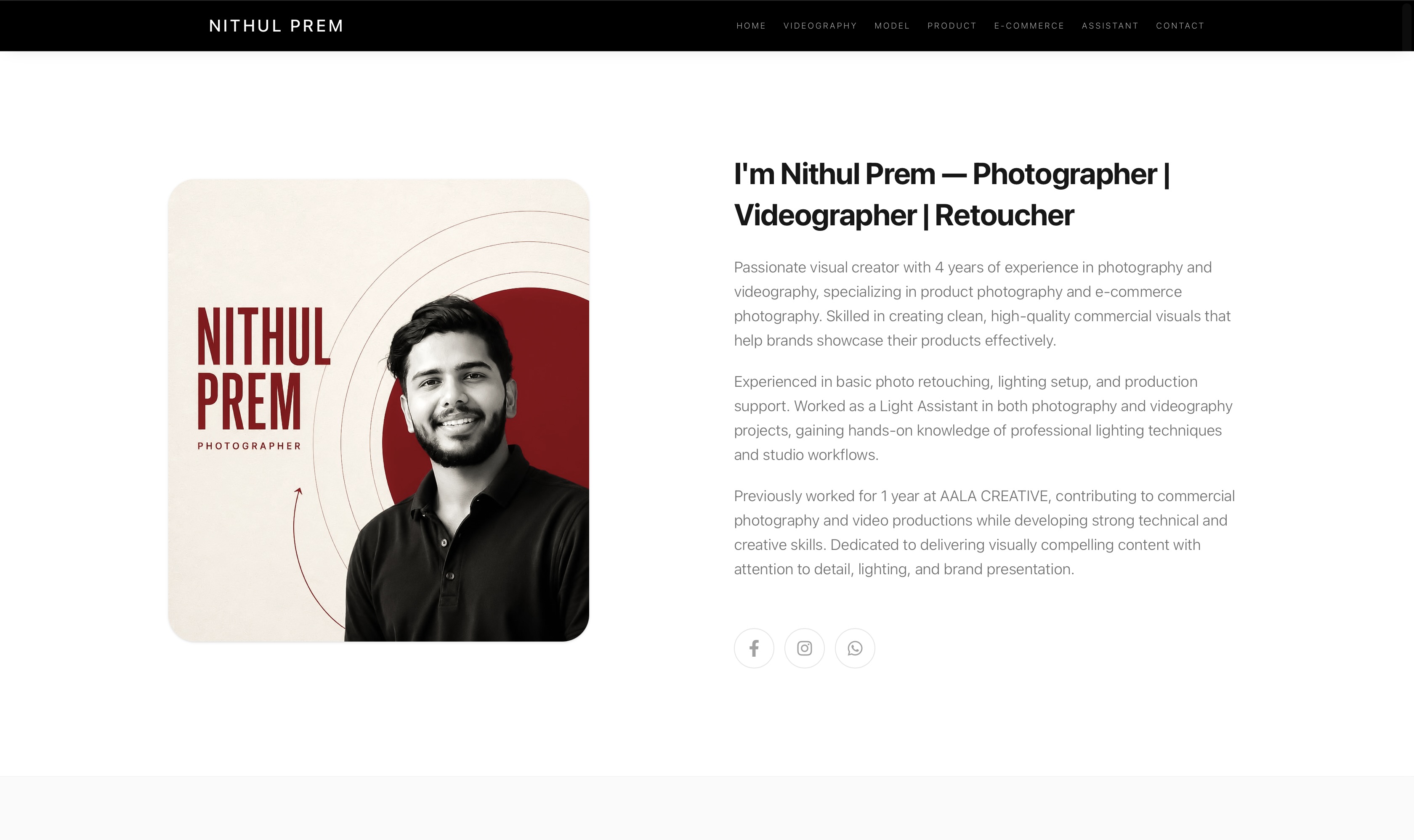Nithul Prem Portfolio Preview
