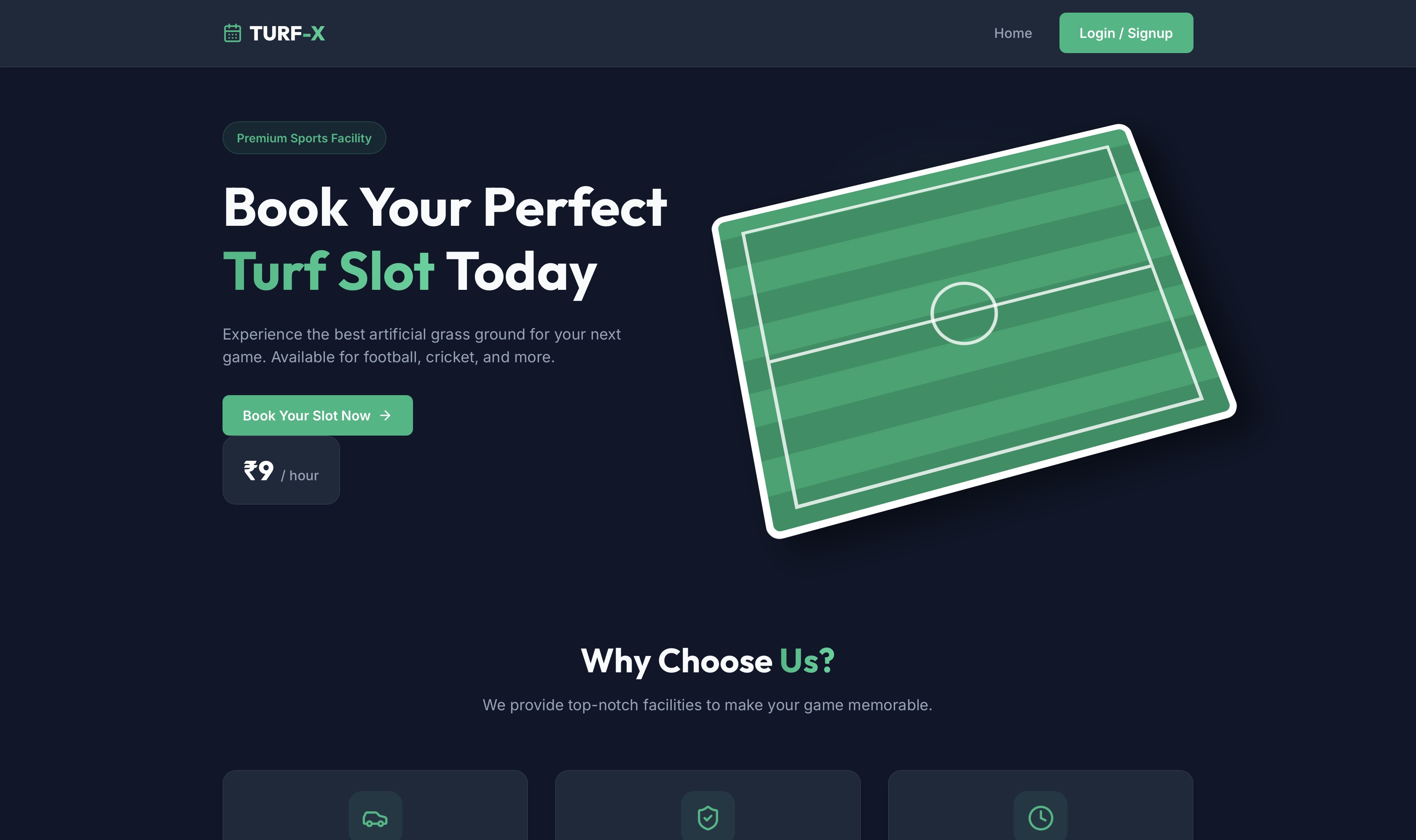 TurfX Web App Preview